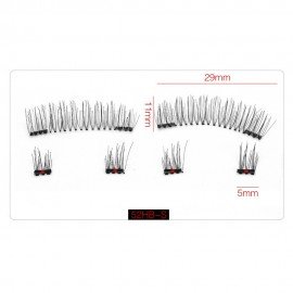Women 6 Pcs Magnetic Eyelashes Set
