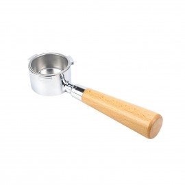 51mm Coffee Bottomless Portafilter with Filter Basket & Wooden Handle Replacement for Delonghi EC680 EC685 Coffee Machine Tool Reusable Alloy Filters Coffee Extraction Accessories