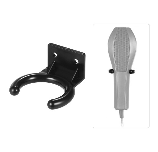 Wireless Microphone Hanger Mic Wall Mount Holder Hook Clamp Plastic Material Black