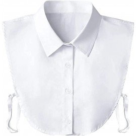 Women's Detachable Collar - Stylish Collar Tops, Cotton Half Shirt Blouse, Faux Collar Shirt, Elegant Collar Blouse