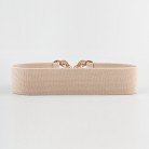 Women's Decoration Wide Simple Waist Decoration Round Metal Button-down Belt Matching Dress Son Suit Jacket Waist Retraction Elastic Waist Seal