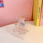 Rabbit Bear Transparent Acrylic Phone Holder For Students