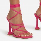 Ankle Strappy Sandals Buckle Stiletto Heel Square Toe Shoes Daily Wedding Pumps