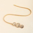 New Product Piercing-free Portrait Buttonhead Metal Women's Spring Waist Chain Elastic Gold Chain With Sexy Skirt
