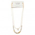 Women's Pearl Moss Code Necklace
