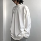 High Neck And Long Sleeve Loose Lining Top