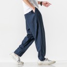 Linen Men's Summer Linen Straight Trousers