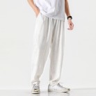 Linen Men's Summer Linen Straight Trousers