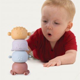 Children's Splashing Jenga Baby Bath Toy Spray Water