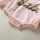 Pink Thread Long-sleeved Printed Romper