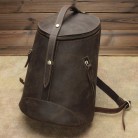 Crazy Horse Skin Unisex Backpack Casual Personality Retro Tide Leather Backpack