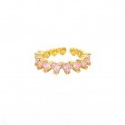 Simple And Luxurious Colored Zircon Ring Female