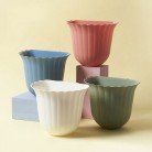 Flowers Shape Kitchen Hanging Trash Can Desktop Clutter Collection Basket Cabinet Wall Mounted Garbage Bin Container Household