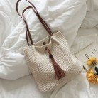 Sen Style Retro Art Wool Shoulder Bag