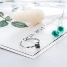 Women's Simple Temperament Geometric Opening Black Zircon Ring