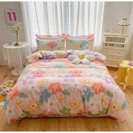 Cotton Thickened Four-piece Dormitory Bed Sheet And Quilt Cover