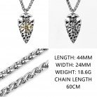 Viking Spearhead Compass Compass Titanium Steel Pendant Necklace