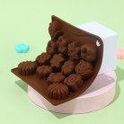 Floral Chocolate Moulds For Baking Easy Release And High Temperature Resistance