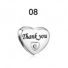 English Letters For Family And Friends Alloy Bracelet String Beads