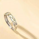 Men's And Women's Blue Eucalyptus Bird Of Prey Couple's Ring