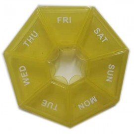 Open-lidded Mini Carry-on Pill Box For A Week