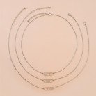 Creative Personality Stainless Steel Heart-shaped Short Necklace 3-piece Set