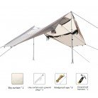 Outdoor Camping Off-site Two-person Tunnel Folding Tent