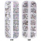 AB Water Diamond Shiny Diamond Long Box Nail Enhancement