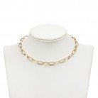 New Simple Metal Buckle Femininity Short Shiny Necklace