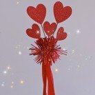 Fashion Headband Holiday Party Headdress Red Paillette Love Headband