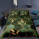 Digital Printing Geometric Quilt Cover Digital Printing Three-piece Set