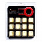 12-key Double-injection Injection Backlit Electroplated Mechanical Key Cap